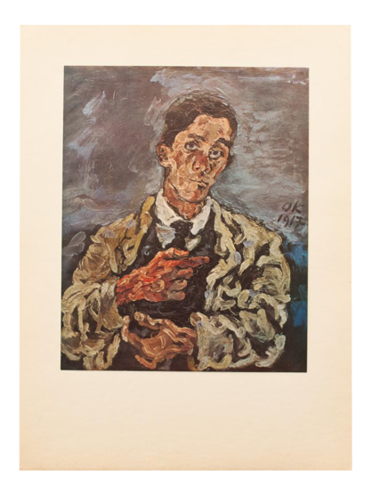 After Oskar Kokoschka, Original Self-Portrait Swiss Period Lithograph ...